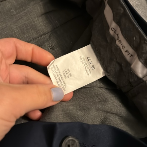 Haggar dress pants cool 18 pro 44 x 30 navy - Picture 7 of 7